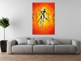 Gario Ručne maľovaný obraz Nádherný tanec Rozmery: 70 x 100 cm