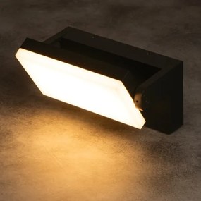Kanlux 45819- LED vonkajšie nástenné svietidlo so senzorom XERTO LED/20W/230V IP44 čierne