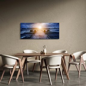 Obraz móla sa slnkom (120x50 cm)