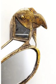 Parrot nástenná dekorácia 15x43 cm zlatá