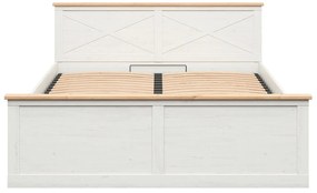 Manželská posteľ 180 cm BRW Frija 4 (borovica andersen biela + dub artisan) (s roštom) (s úl. priestorom). Vlastná spoľahlivá doprava až k Vám domov. 1098249