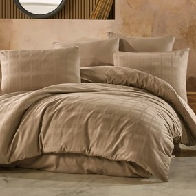 SATÉNOVÉ OBLIEČKY MARSELA EXCLUSIVE 160X200 CM, 2KS 70X80 CM SVETLOHNEDÉ