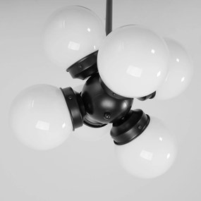 Toolight - Stropná lampa APP904-6CP, čierna, OSW-03203