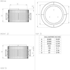 Eglo 390144 - Stropné svietidlo OLTAMAR 3xE27/40W/230V krémová