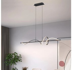 ONLI - LED Luster na lanku TWIST LED/30W/230V 4000K čierna OL0374