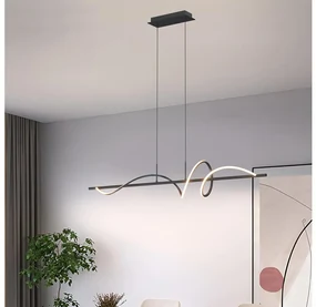 ONLI - LED Luster na lanku TWIST LED/30W/230V 4000K čierna OL0374