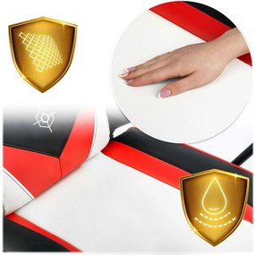 Herné kreslo Sofotel Miss Fortune 2593 - čierno-červeno-biela