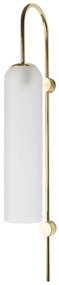 Toolight - Sklenená nástenná lampa APP664-1W, zlatá, OSW-04660
