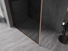 Mexen, Mexen Kioto-XF sprchová stena s rámom 80 x 202 cm, grafit 10 mm, brúsená meď - 800-080-104-65-40-X