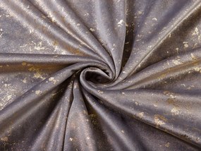 Biante Zamatový obdĺžnikový obrus Isabela IBL-002 Gold Design sivý 140x200 cm
