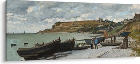 Obraz - Claude Monet, Sainte Adresse, reprodukcia (120x50 cm)