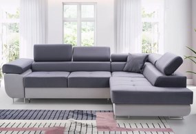 Rohová rozkladacia sedačka ASTON, 273x70/85x203, sioux 1114/lux 6, ľavý roh