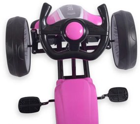 Šlapacia motokára POWER ružová