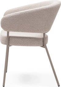 Jedálenské kreslo Lamu bouclé béžové