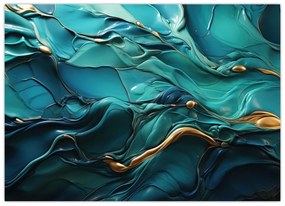 Sklenený obraz - Abstraktné textúry (70x50 cm)