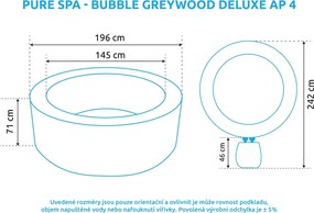 Intex | Vírivý bazén Pure Spa - Bubble Greywood Deluxe NP 4 | 11400315