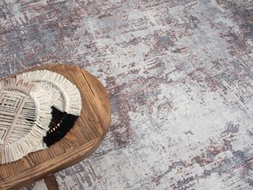 My Flair, Kusový koberec Avery grau/blau/braun – na von aj na doma, 120x180, šedá, chodba / predsieň