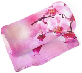 Sablio Deka Kvety orchidey - 190x140 cm