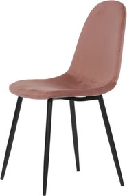 Jedálenská stolička zamatová, ružová CT-971 PINK4