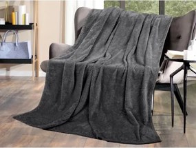 Flanelová deka Cashmere Dots 150x200 cm, antracitová%
