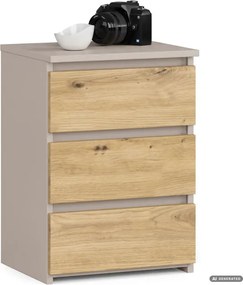 Nočný stolík CL3/40 kašmírový / dub artisan