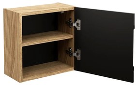 Koupelnová sestava Luxor Black Cloud se skříňkami a umyvadly 120 cm černá/dub olejovaný