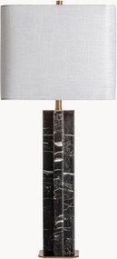 Veľká ručne vyrobená mramorová stolová lampa Null