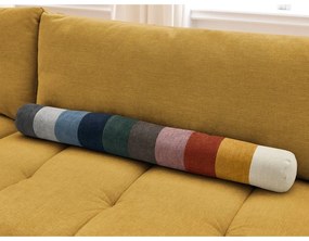 Rozkladacia/s úložným priestorom rohová pohovka v horčicovej farbe (ľavý roh/do L) Fuji – Bobochic Paris