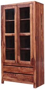 furniture-nabytek.cz - Vitrína do obývačky z masívu palisander 100x200x45
