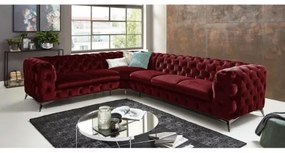 Rohová sedačka Chesterfield TIFFANY MAX pravá - ľavá 323 x 262 cm