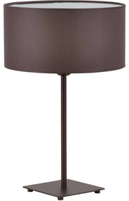 Stolová lampa INDIGO, 1x textilné tienidlo (výber z 8 farieb), (výber zo 4 farieb konštrukcie), N