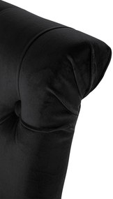 Jedálenská stolička Lisburn - zamat - Čierna