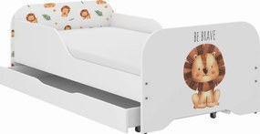 Wooden Toys Detská posteľ MIKI 160x80 LEW SAFARI