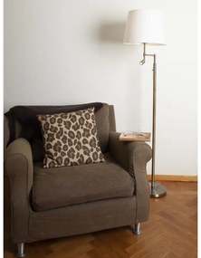 ByRydens 1988780-5504-LED Stojacia lampa ORLANDO 1xE27/5W/230V+LED/3W biela/bron