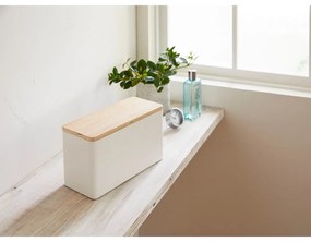 Biely organizér s vekom z preglejky Yamazaki Rin