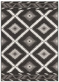 NORTHRUGS - Hanse Home koberce Kusový koberec Twin Supreme 103429 Malibu black creme – na von aj na doma - 120x170 cm