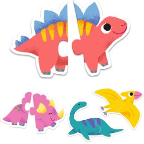 Puzzle Duo - Dinosaury