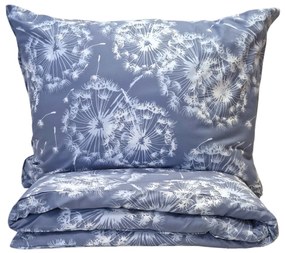 Obliečky bavlnené Atlanta Modrá 200x140cm+90x70cm TiaHome