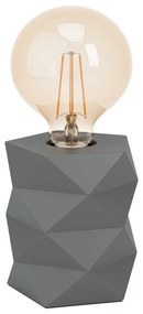 EGLO Dizajnová stolná betónová lampa SWARBY, 1xE27, 60W, sivá