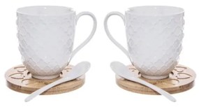 Porcelánové hrnčeky v súprave 2 ks 370 ml Whiteline – Orion