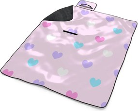 Sablio Plážová deka Srdce vedľa srdca: 200x140 cm