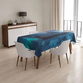Sablio Obrus Vrak lode pri polárnej žiare - 130x130 cm
