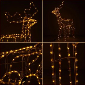 LED sob 85 cm – vianočná svetelná dekorácia Springos CL1218 (teplá biela)