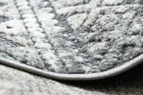 Koberec Štrukturálny SOLE D3732 Aztécky, diamanty sivo / béžový
