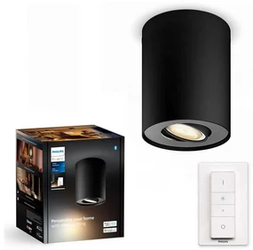Philips - LED Stmievateľné bodové svietidlo Hue PILLAR 1xGU10/4,2W/230V + DO čierna P6197