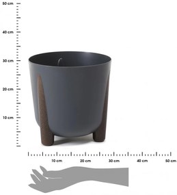 Kvetináč MOSS ECO II 30 cm antracitový