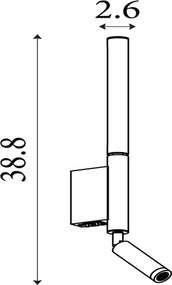 Searchlight 28127BK - LED bodové svietidlo ARCHITECT LED/7W/230V čierne