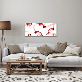 Obraz srdca z dymu (120x50 cm)