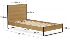TAIANA posteľ 90 x 190 cm
