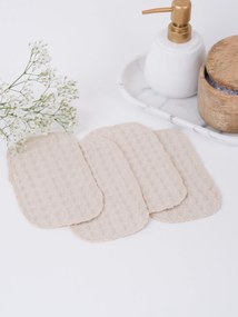 Vaflové kozmetické obrúsky (4 ks) - prírodná